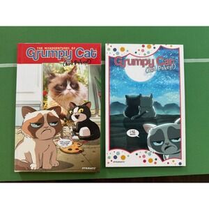 Grumpy Cat And Pokey Graphic Novel Comic Book Set 2 Hardcover Paperback